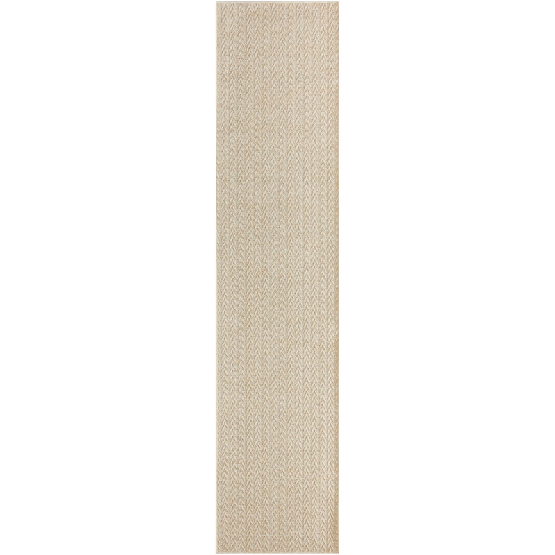 Nourison Home Tulum 6' Runner Fabric Cream Area Rug