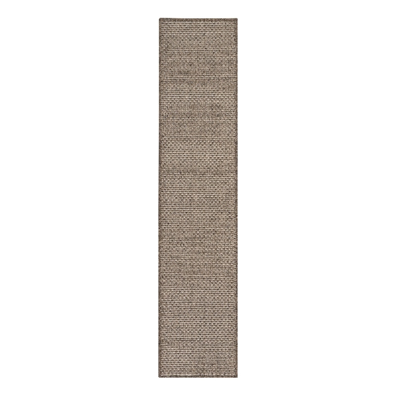 Nourison Home Tulum 6' Runner Fabric Brown Area Rug