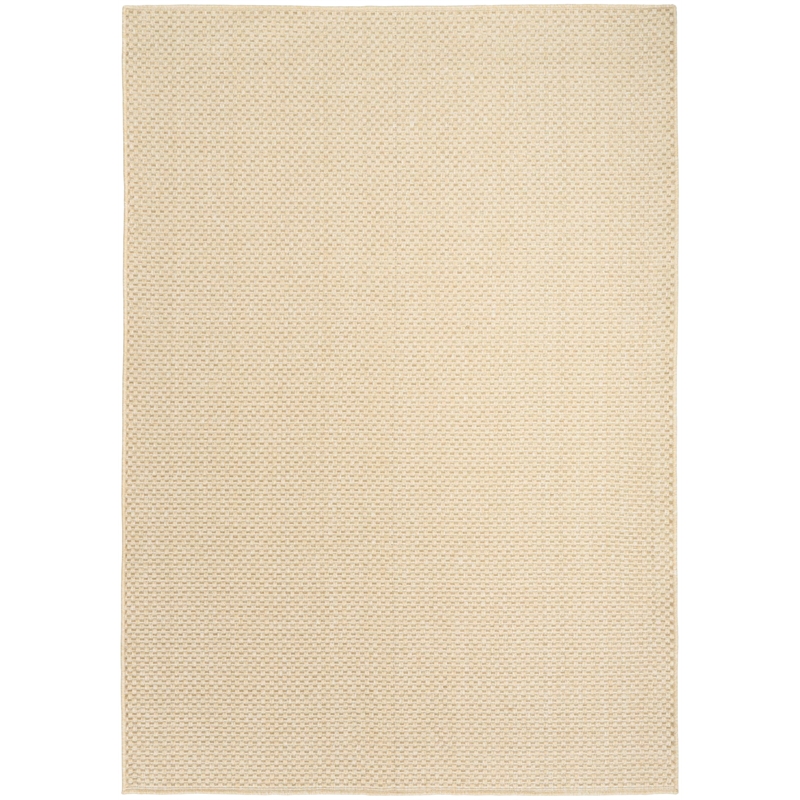 Nourison Home Tulum 4' x 6' Fabric Cream Area Rug