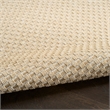Nourison Home Tulum 4' x 6' Fabric Cream Area Rug