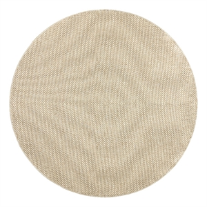 Nourison Home Tulum 8' x Round Fabric Cream Area Rug