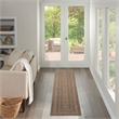 Nourison Home Tulum 6' Runner Fabric Brown Area Rug