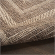 Nourison Home Tulum 6' Runner Fabric Brown Area Rug