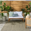 Nourison Home Tulum 4' x 6' Fabric Olive Area Rug