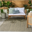 Nourison Home Tulum 4' x 6' Fabric Olive Area Rug