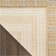Nourison Home Tulum 4' x 6' Fabric Taupe Grey Area Rug