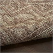 Nourison Home Tulum 6' Runner Fabric Brown Area Rug