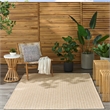 Nourison Home Tulum 5' x 7' Fabric Cream Area Rug