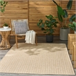Nourison Home Tulum 5' x 7' Fabric Cream Area Rug