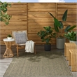 Nourison Home Tulum 5' x 7' Fabric Olive Area Rug