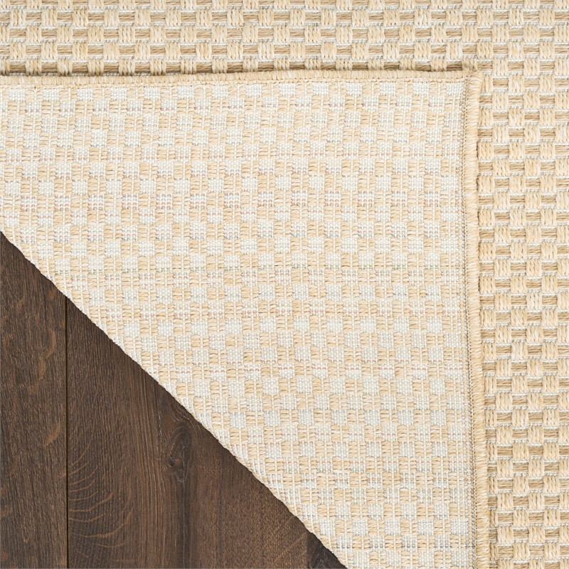 Nourison Home Tulum 5' x 7' Fabric Cream Area Rug