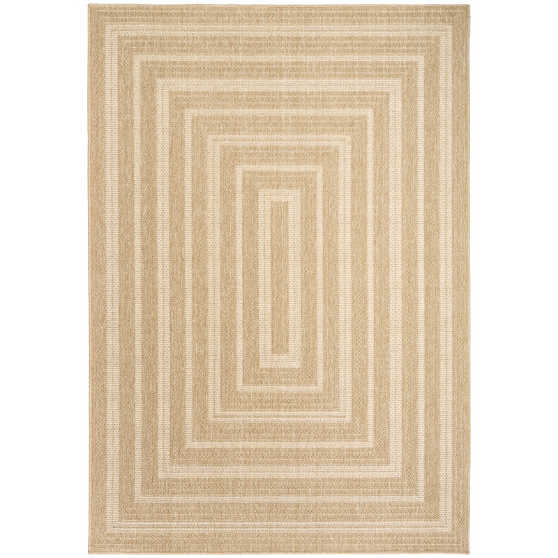 Nourison Home Tulum 5' x 7' Fabric Taupe Ivory Area Rug