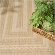 Nourison Home Tulum 5' x 7' Fabric Taupe Ivory Area Rug
