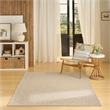 Nourison Home Tulum 5' x 7' Fabric Cream Area Rug