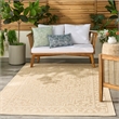 Nourison Home Tulum 5' x 7' Fabric Cream Area Rug