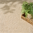 Nourison Home Tulum 5' x 7' Fabric Cream Area Rug