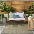 Nourison Home Tulum 5' x 7' Fabric Olive Area Rug
