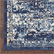 Nourison Home Grafix 9' x 12' Fabric Navy Blue Area Rug