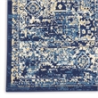 Nourison Home Grafix 9' x 12' Fabric Navy Blue Area Rug