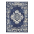 Nourison Home Grafix 9' x 12' Fabric Navy Blue Area Rug