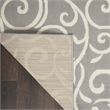 Nourison Home Grafix 9' x 12' Fabric Grey Area Rug