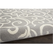 Nourison Home Grafix 9' x 12' Fabric Grey Area Rug