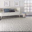Nourison Home Grafix 9' x 12' Fabric Grey Area Rug