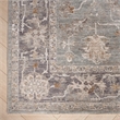 Nourison Home Asher 10' Runner Fabric Blue Ivory Area Rug