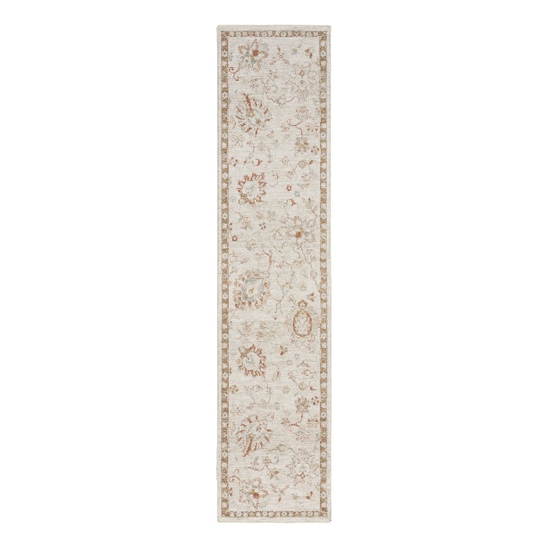 Nourison Home Asher 10' Runner Fabric Ivory Area Rug