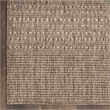 Nourison Home Tulum 8' Runner Fabric Brown Area Rug