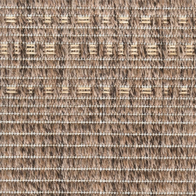Nourison Home Tulum 8' Runner Fabric Brown Area Rug