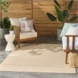 Nourison Home Tulum 6' x 9' Fabric Cream Area Rug