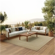 Nourison Home Tulum 6' x 9' Fabric Cream Area Rug
