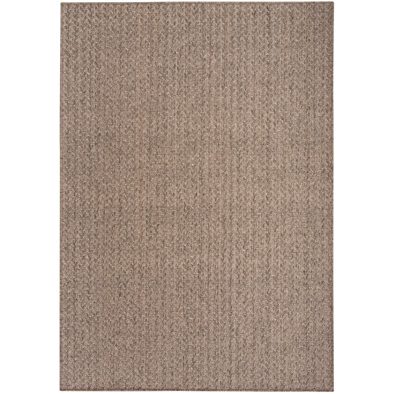 Nourison Home Tulum 6' x 9' Fabric Brown Area Rug