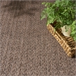 Nourison Home Tulum 6' x 9' Fabric Brown Area Rug