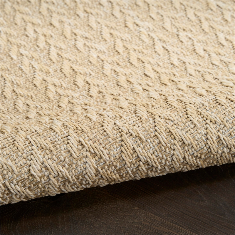 Nourison Home Tulum 8' x 10' Fabric Cream Area Rug