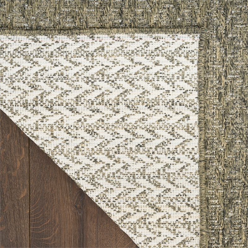 Nourison Home Tulum 8' x 10' Fabric Olive Area Rug
