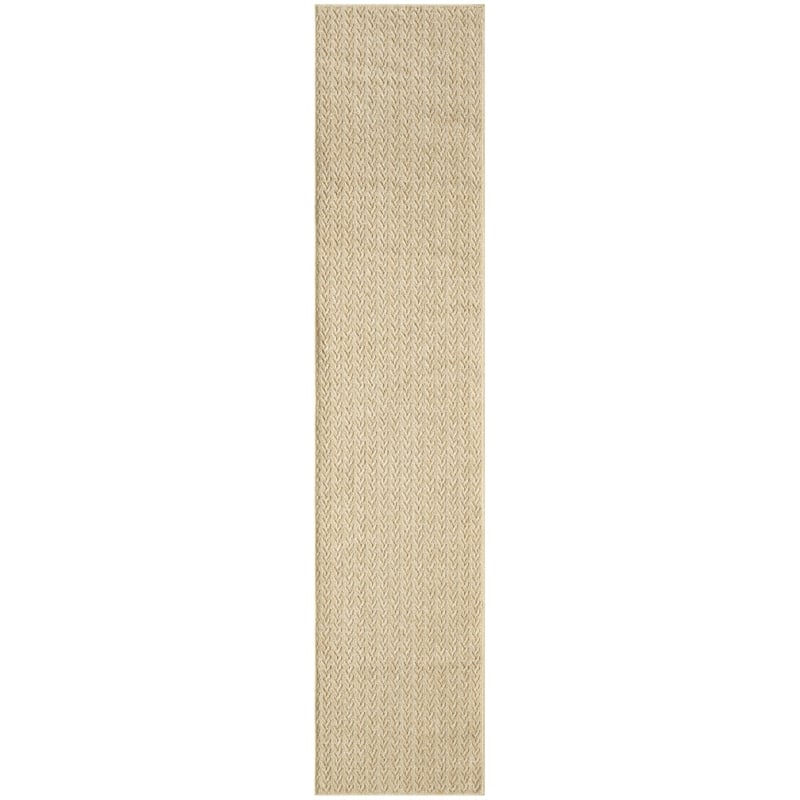 Nourison Home Tulum 9' x 12' Fabric Taupe Area Rug