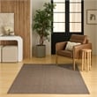 Nourison Home Tulum 6' x 9' Fabric Brown Area Rug