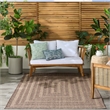 Nourison Home Tulum 6' x 9' Fabric Brown Area Rug