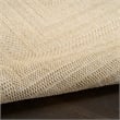 Nourison Home Tulum 9' x 12' Fabric Cream Area Rug