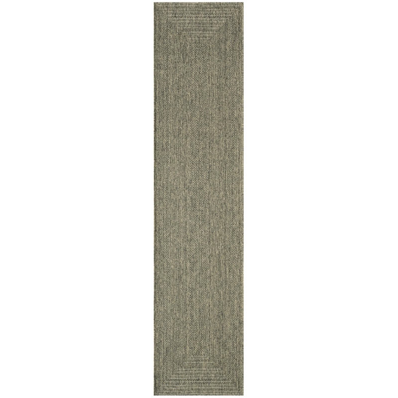 Nourison Home Tulum 8' x Round Fabric Olive Area Rug