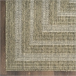 Nourison Home Tulum 8' x Round Fabric Olive Area Rug