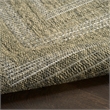 Nourison Home Tulum 8' x Round Fabric Olive Area Rug