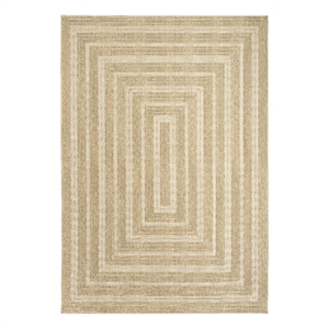 Nourison Home Tulum 6' x 9' Fabric Taupe Ivory Area Rug