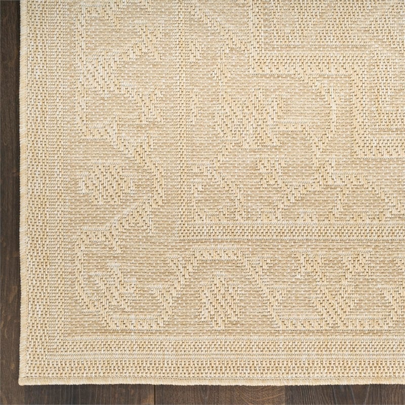 Nourison Home Tulum 8' x 10' Fabric Cream Area Rug