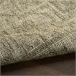 Nourison Home Tulum 8' x Round Fabric Olive Area Rug
