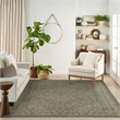 Nourison Home Tulum 9' x 12' Fabric Olive Area Rug