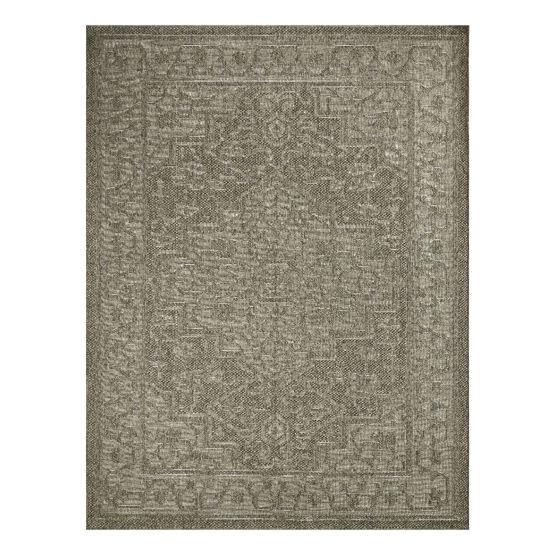 Nourison Home Tulum 9' x 12' Fabric Olive Area Rug