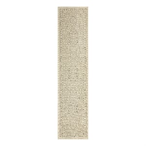 Nourison Home Tulum 8' Runner Fabric Taupe Olive Area Rug